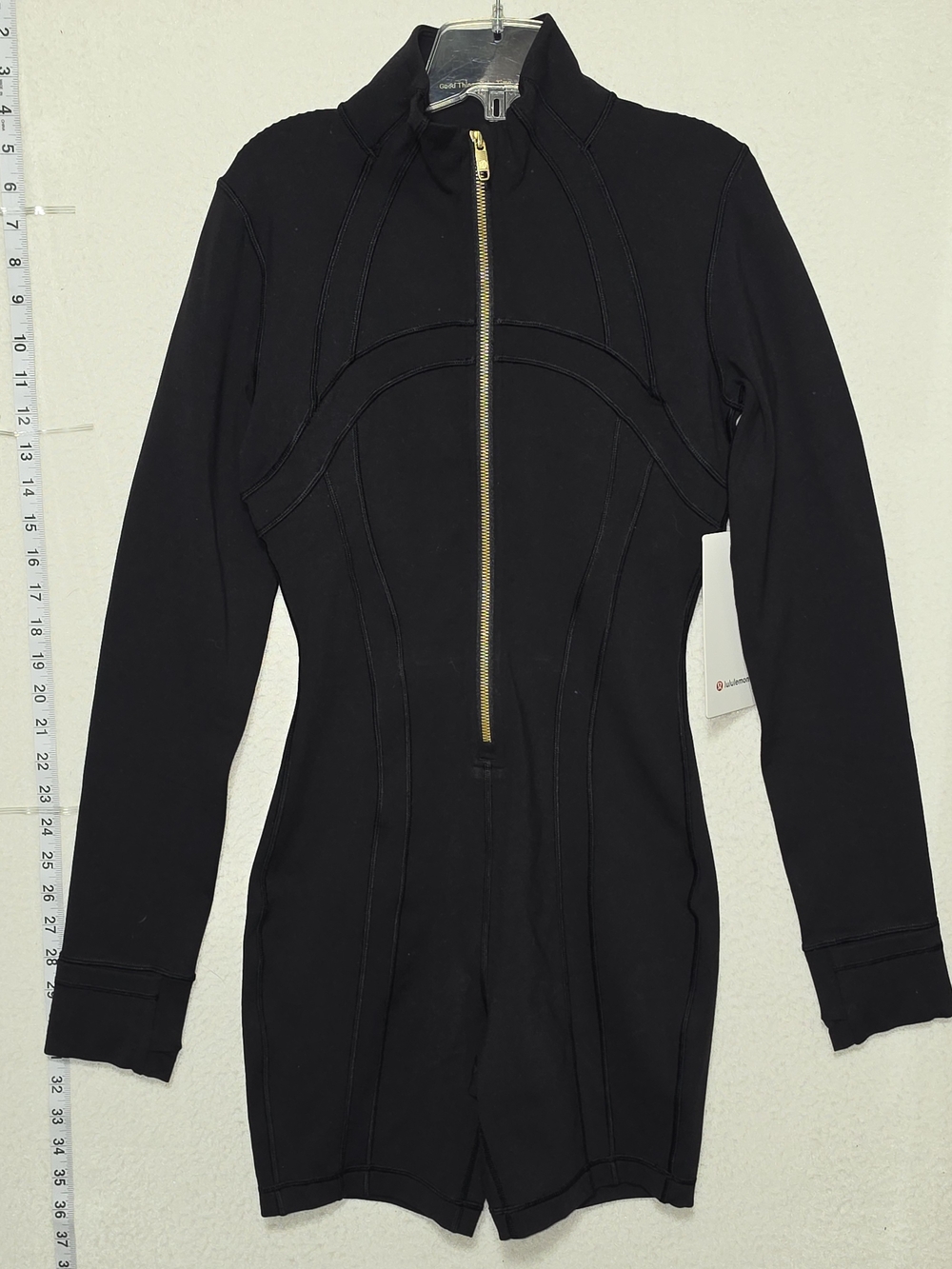 lululemon athletica Black Long-Sleeve Zip Romper